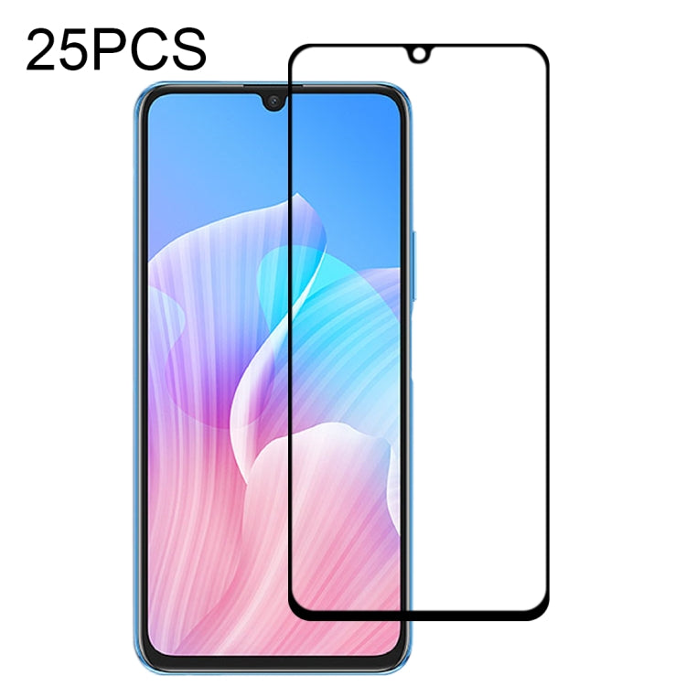 For Huawei Enjoy Z 2020 25 PCS Full Glue Full Screen Tempered Glass Film