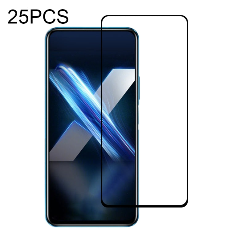 For Huawei Honor X10 Pro 25 PCS Full Glue Full Screen Tempered Glass Film