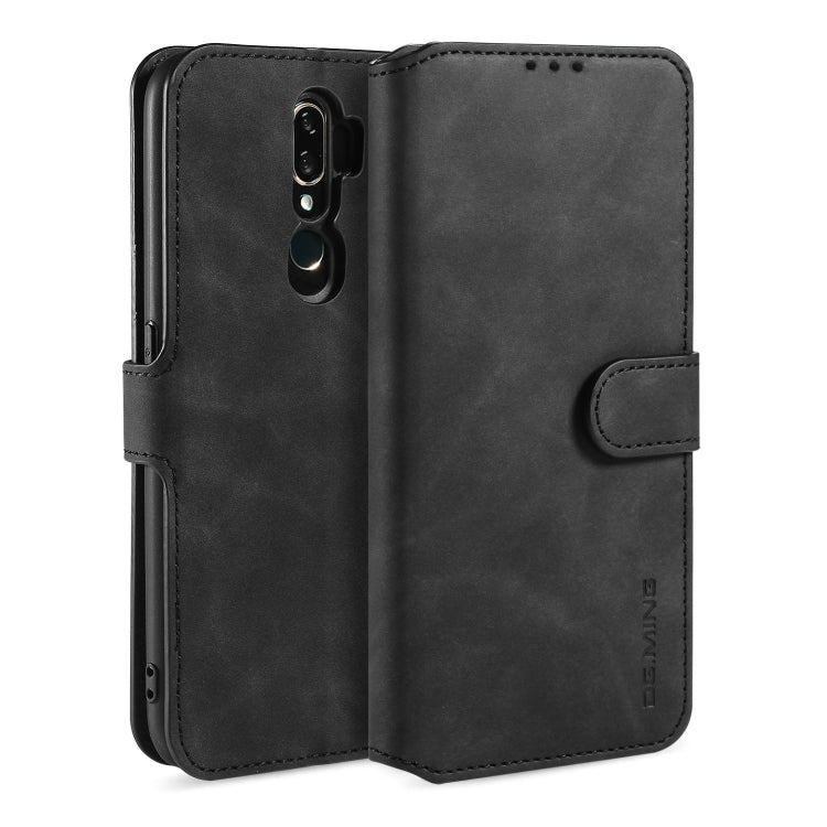 For OPPO A5 (2020) / A9 (2020) DG.MING Retro Oil Side Horizontal Flip Leather Case with Holder & Card Solt & Wallet