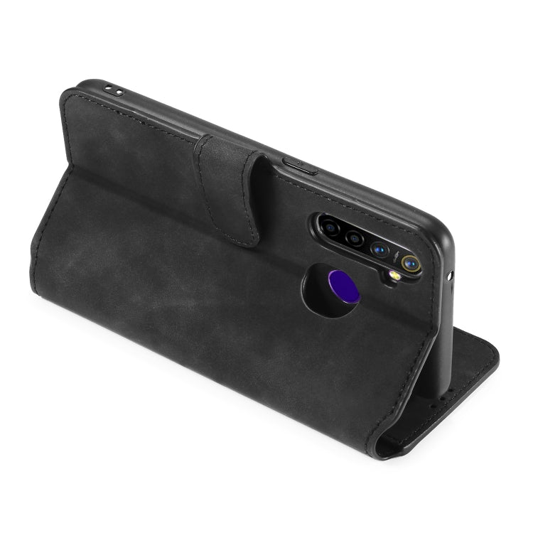 For OPPO Realme 5 Pro DG.MING Retro Oil Side Horizontal Flip Leather Case with Holder & Card Solt & Wallet