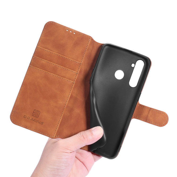 For OPPO Realme 5 Pro DG.MING Retro Oil Side Horizontal Flip Leather Case with Holder & Card Solt & Wallet