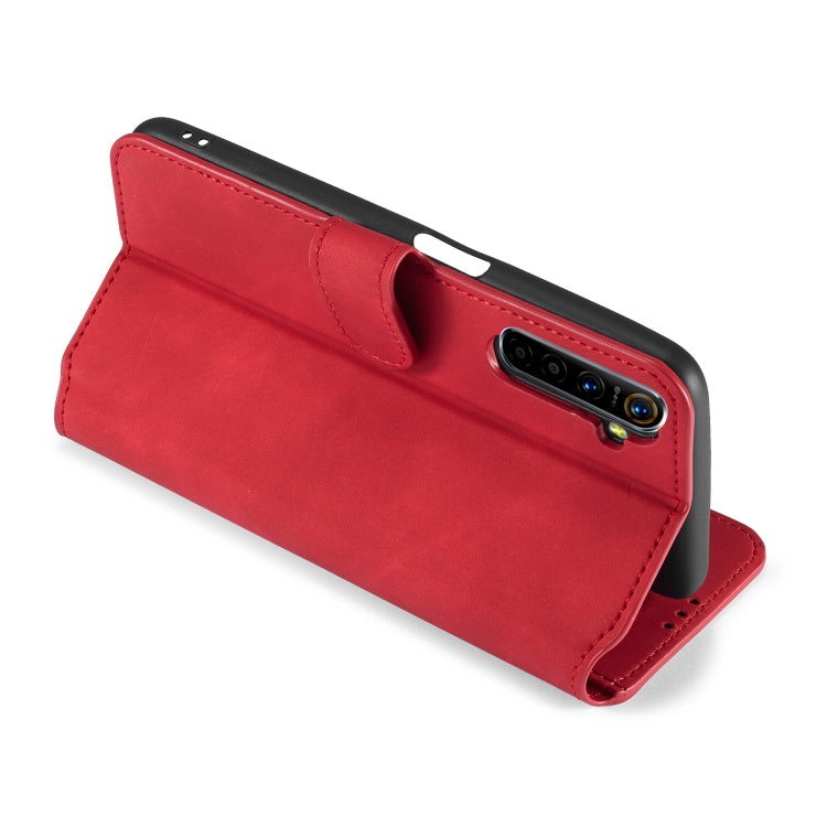 For OPPO Realme 6 DG.MING Retro Oil Side Horizontal Flip Leather Case with Holder & Card Solt & Wallet
