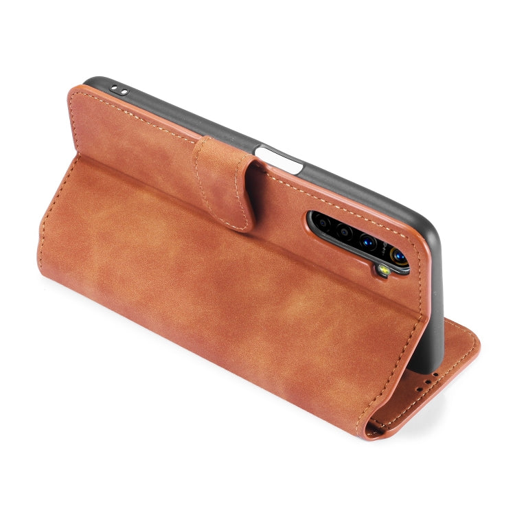 For OPPO Realme 6 DG.MING Retro Oil Side Horizontal Flip Leather Case with Holder & Card Solt & Wallet