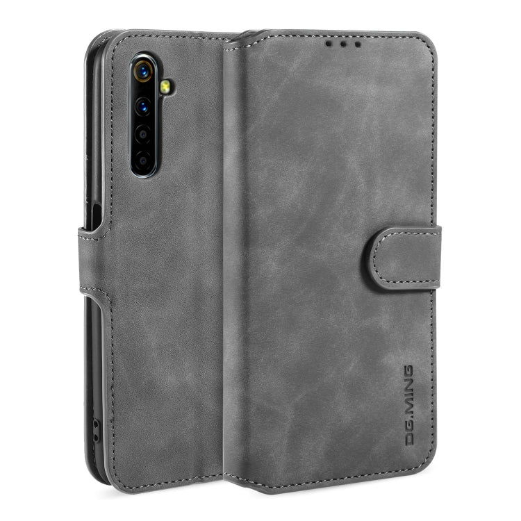 For OPPO Realme 6 Pro DG.MING Retro Oil Side Horizontal Flip Leather Case with Holder & Card Solt & Wallet