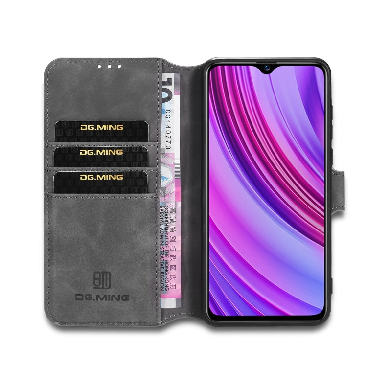 For OPPO Realme 6 Pro DG.MING Retro Oil Side Horizontal Flip Leather Case with Holder & Card Solt & Wallet