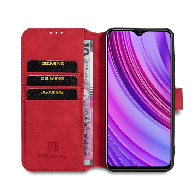 For OPPO Realme 6 Pro DG.MING Retro Oil Side Horizontal Flip Leather Case with Holder & Card Solt & Wallet
