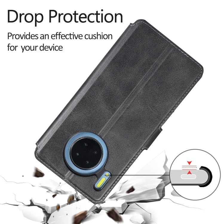 For Huawei Mate 30 Calf Texture Magnetic Buckle Horizontal Flip Leather Case with Holder & Card Slots & Wallet & Photo Frame