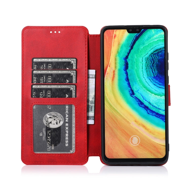For Huawei Mate 30 Calf Texture Magnetic Buckle Horizontal Flip Leather Case with Holder & Card Slots & Wallet & Photo Frame