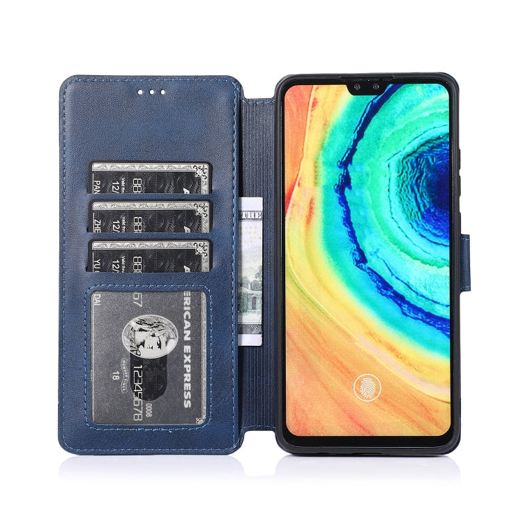 For Huawei Mate 30 Calf Texture Magnetic Buckle Horizontal Flip Leather Case with Holder & Card Slots & Wallet & Photo Frame