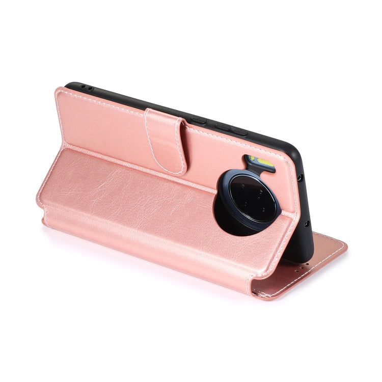 For Huawei Mate 30 Calf Texture Magnetic Buckle Horizontal Flip Leather Case with Holder & Card Slots & Wallet & Photo Frame