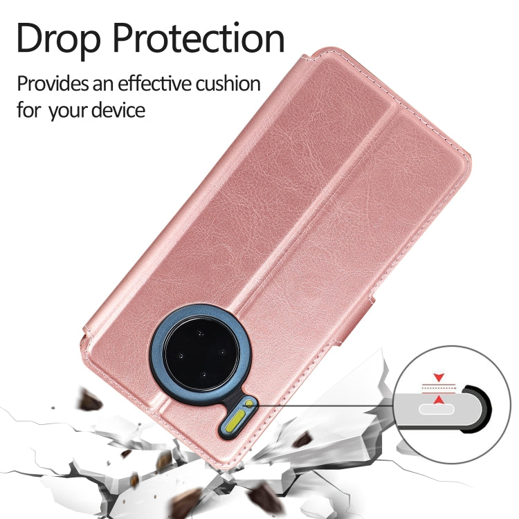 For Huawei Mate 30 Calf Texture Magnetic Buckle Horizontal Flip Leather Case with Holder & Card Slots & Wallet & Photo Frame