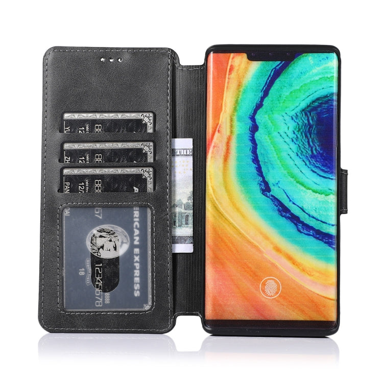 For Huawei Mate 30 Pro Calf Texture Magnetic Buckle Horizontal Flip Leather Case with Holder & Card Slots & Wallet & Photo Frame
