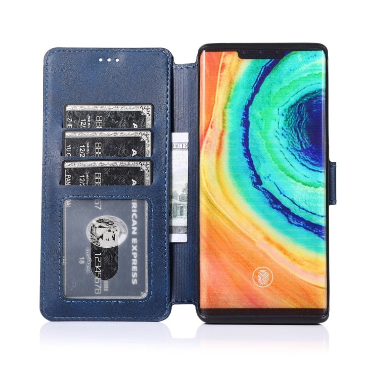 For Huawei Mate 30 Pro Calf Texture Magnetic Buckle Horizontal Flip Leather Case with Holder & Card Slots & Wallet & Photo Frame