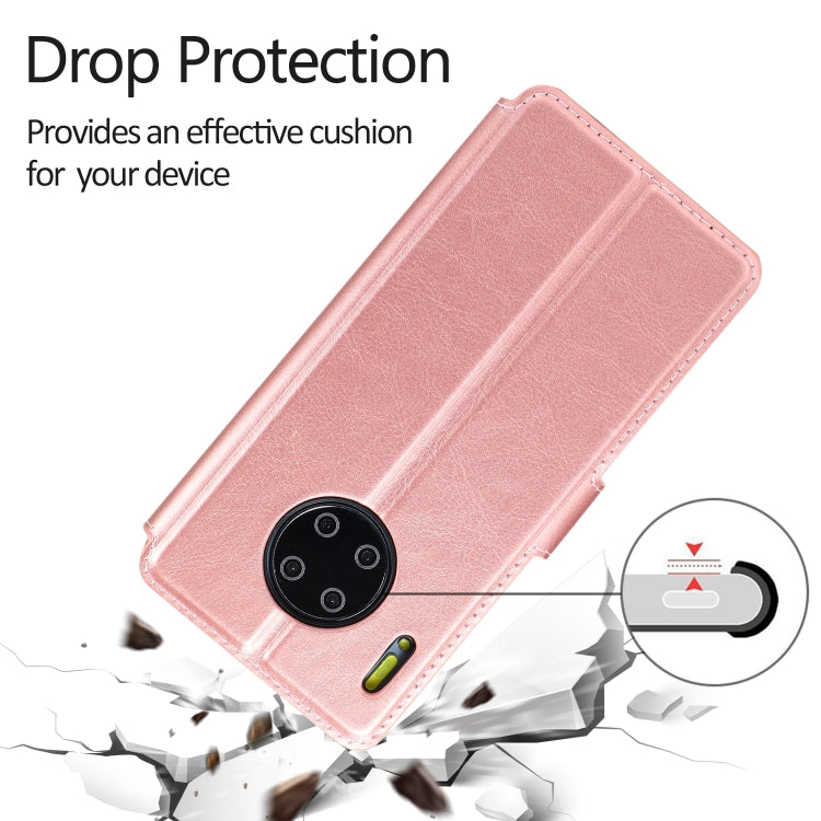 For Huawei Mate 30 Pro Calf Texture Magnetic Buckle Horizontal Flip Leather Case with Holder & Card Slots & Wallet & Photo Frame