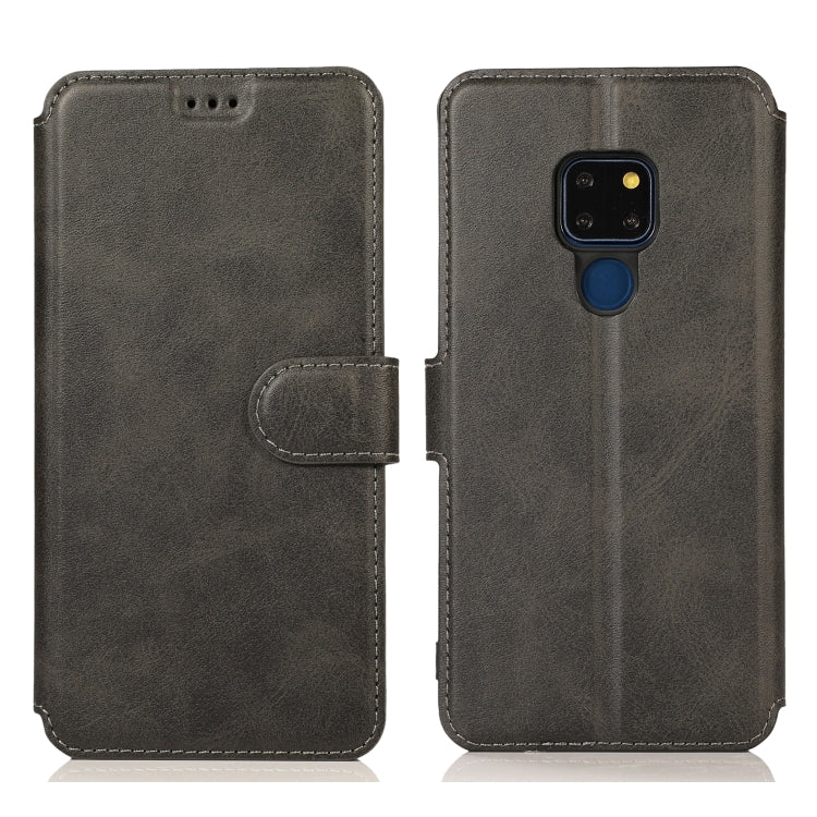 For Huawei Mate 20 Calf Texture Magnetic Buckle Horizontal Flip Leather Case with Holder & Card Slots & Wallet & Photo Frame