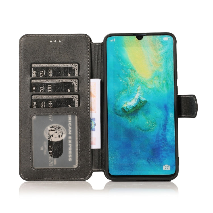 For Huawei Mate 20 Calf Texture Magnetic Buckle Horizontal Flip Leather Case with Holder & Card Slots & Wallet & Photo Frame