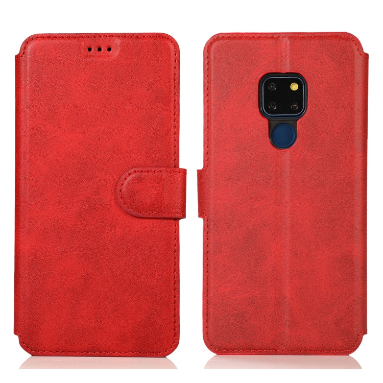 For Huawei Mate 20 Calf Texture Magnetic Buckle Horizontal Flip Leather Case with Holder & Card Slots & Wallet & Photo Frame