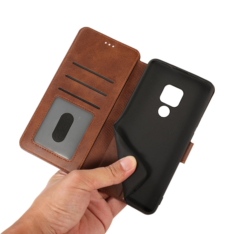 For Huawei Mate 20 Calf Texture Magnetic Buckle Horizontal Flip Leather Case with Holder & Card Slots & Wallet & Photo Frame