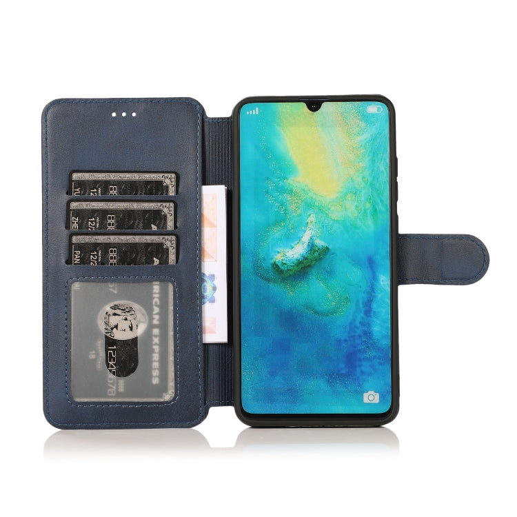 For Huawei Mate 20 Calf Texture Magnetic Buckle Horizontal Flip Leather Case with Holder & Card Slots & Wallet & Photo Frame