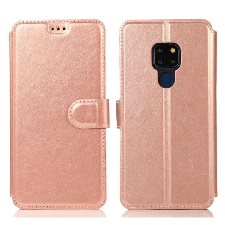 For Huawei Mate 20 Calf Texture Magnetic Buckle Horizontal Flip Leather Case with Holder & Card Slots & Wallet & Photo Frame