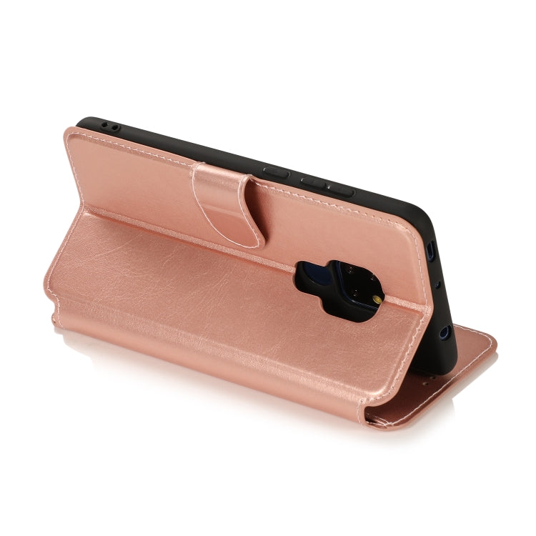 For Huawei Mate 20 Calf Texture Magnetic Buckle Horizontal Flip Leather Case with Holder & Card Slots & Wallet & Photo Frame