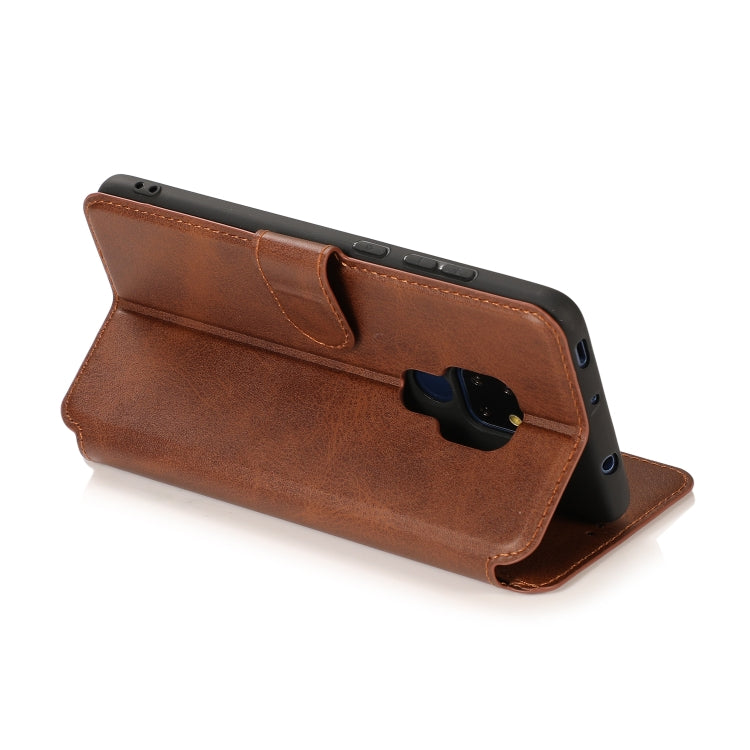 For Huawei Mate 20 Calf Texture Magnetic Buckle Horizontal Flip Leather Case with Holder & Card Slots & Wallet & Photo Frame