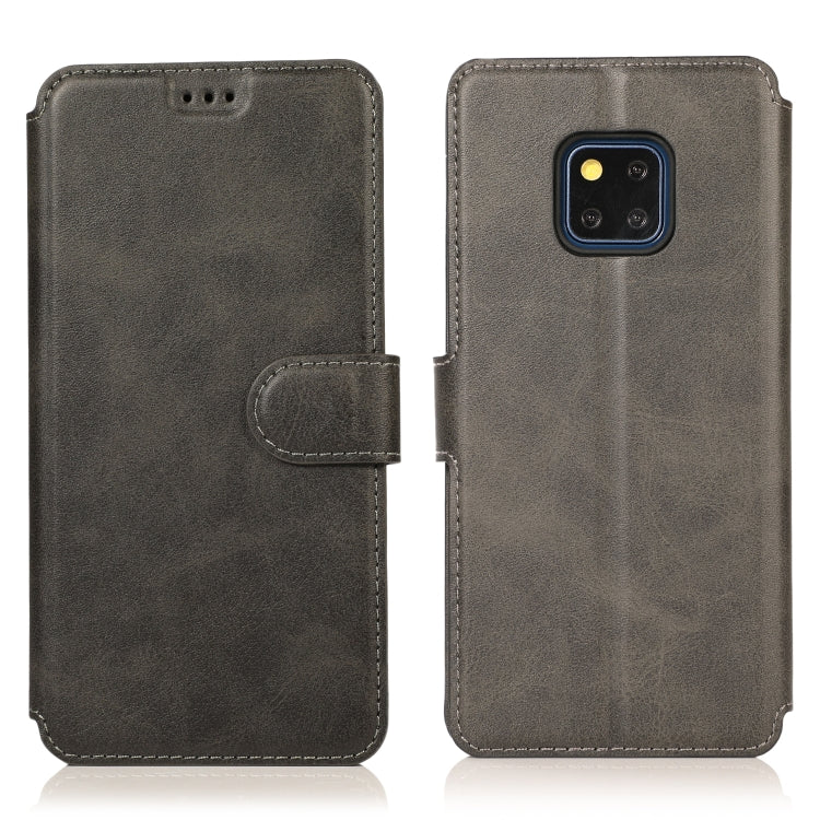 For Huawei Mate 20 Pro Calf Texture Magnetic Buckle Horizontal Flip Leather Case with Holder & Card Slots & Wallet & Photo Frame