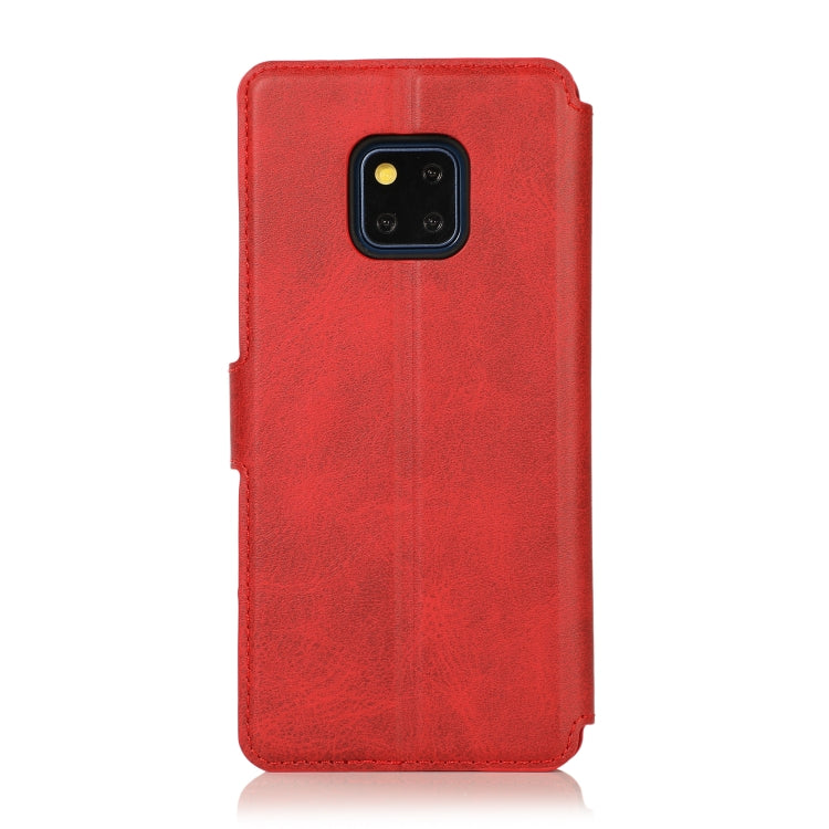 For Huawei Mate 20 Pro Calf Texture Magnetic Buckle Horizontal Flip Leather Case with Holder & Card Slots & Wallet & Photo Frame