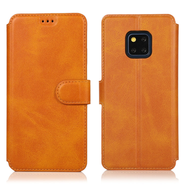 For Huawei Mate 20 Pro Calf Texture Magnetic Buckle Horizontal Flip Leather Case with Holder & Card Slots & Wallet & Photo Frame