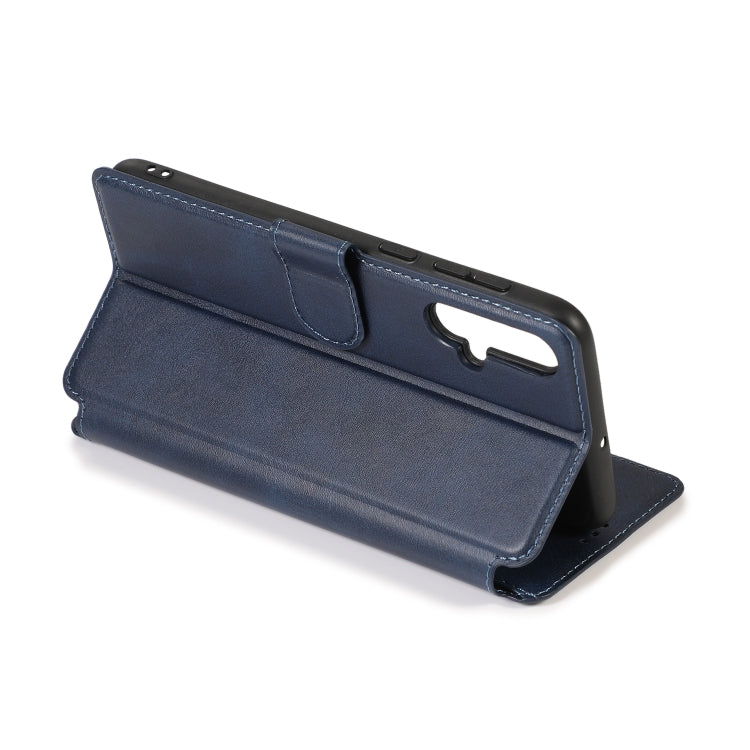 For Huawei Nova 5 Calf Texture Magnetic Buckle Horizontal Flip Leather Case with Holder & Card Slots & Wallet & Photo Frame