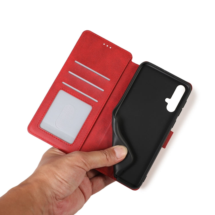 For Huawei Nova 5 Calf Texture Magnetic Buckle Horizontal Flip Leather Case with Holder & Card Slots & Wallet & Photo Frame