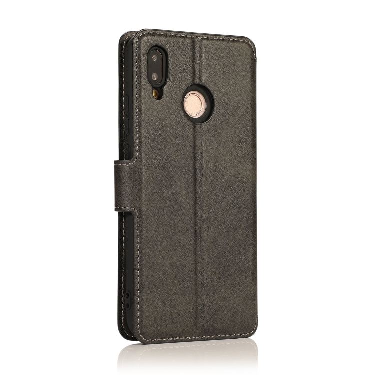 For Huawei P20 Lite Calf Texture Magnetic Buckle Horizontal Flip Leather Case with Holder & Card Slots & Wallet & Photo Frame