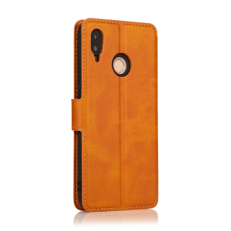 For Huawei P20 Lite Calf Texture Magnetic Buckle Horizontal Flip Leather Case with Holder & Card Slots & Wallet & Photo Frame