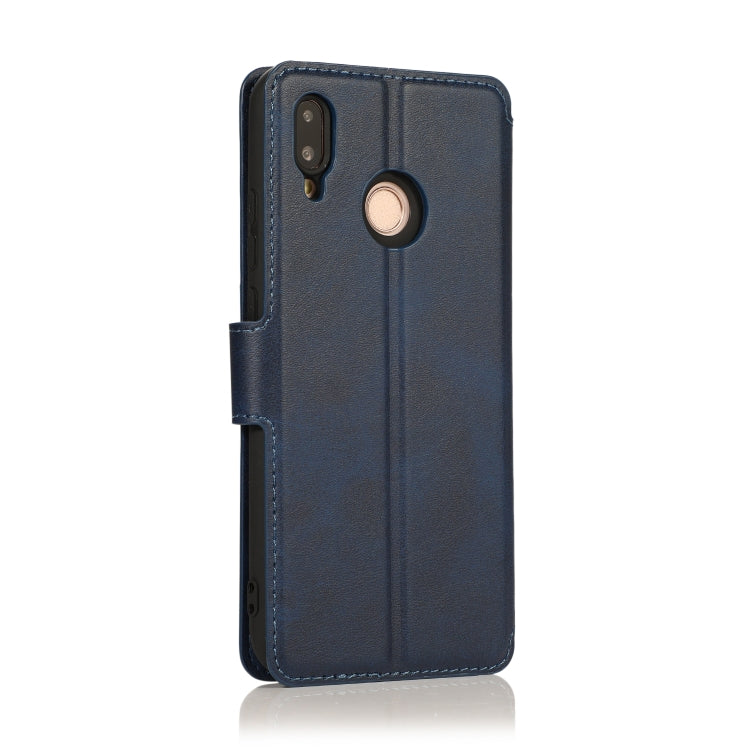 For Huawei P20 Lite Calf Texture Magnetic Buckle Horizontal Flip Leather Case with Holder & Card Slots & Wallet & Photo Frame