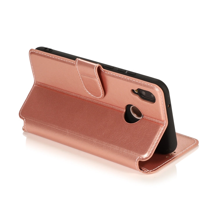 For Huawei P20 Lite Calf Texture Magnetic Buckle Horizontal Flip Leather Case with Holder & Card Slots & Wallet & Photo Frame