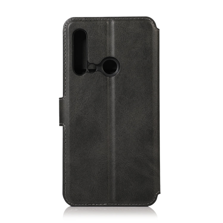 For Huawei P20 Lite 2019 Calf Texture Magnetic Buckle Horizontal Flip Leather Case with Holder & Card Slots & Wallet & Photo Frame