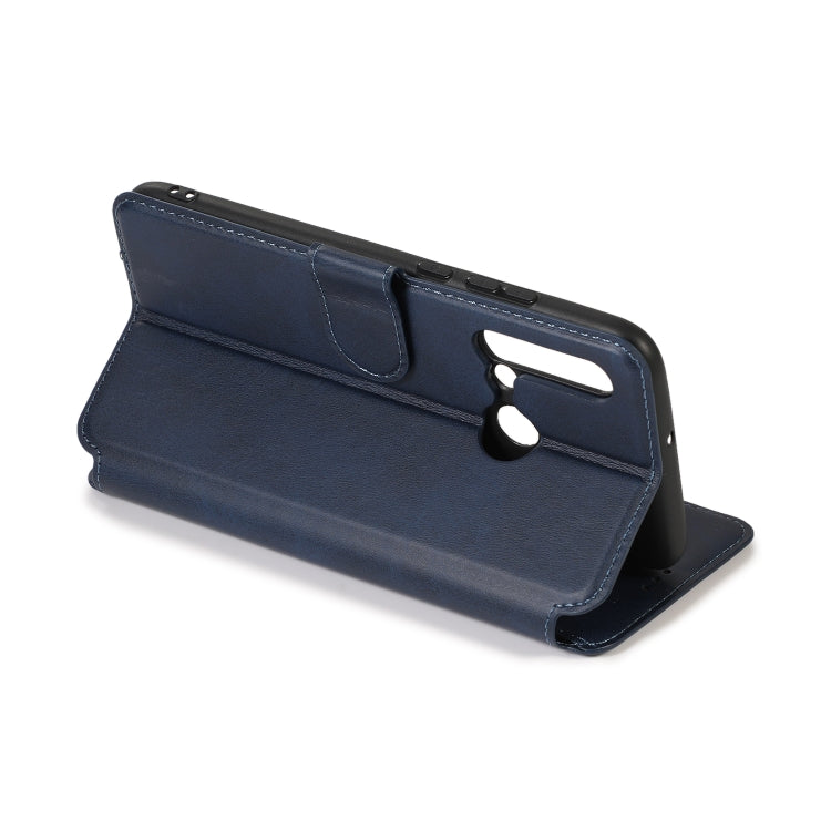 For Huawei P20 Lite 2019 Calf Texture Magnetic Buckle Horizontal Flip Leather Case with Holder & Card Slots & Wallet & Photo Frame