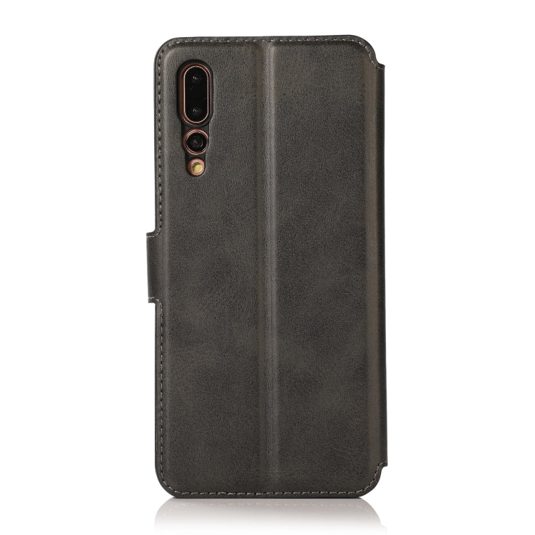 For Huawei P20 Pro Calf Texture Magnetic Buckle Horizontal Flip Leather Case with Holder & Card Slots & Wallet & Photo Frame
