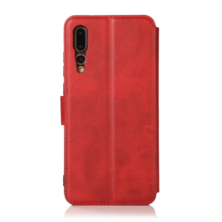 For Huawei P20 Pro Calf Texture Magnetic Buckle Horizontal Flip Leather Case with Holder & Card Slots & Wallet & Photo Frame
