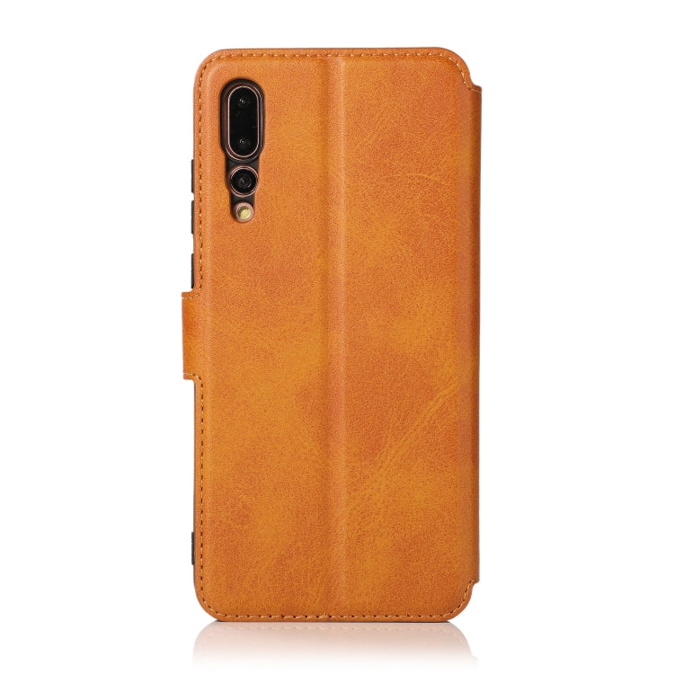 For Huawei P20 Pro Calf Texture Magnetic Buckle Horizontal Flip Leather Case with Holder & Card Slots & Wallet & Photo Frame