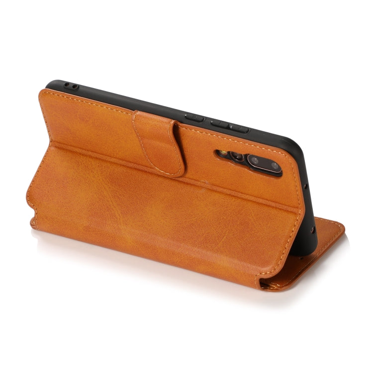 For Huawei P20 Pro Calf Texture Magnetic Buckle Horizontal Flip Leather Case with Holder & Card Slots & Wallet & Photo Frame