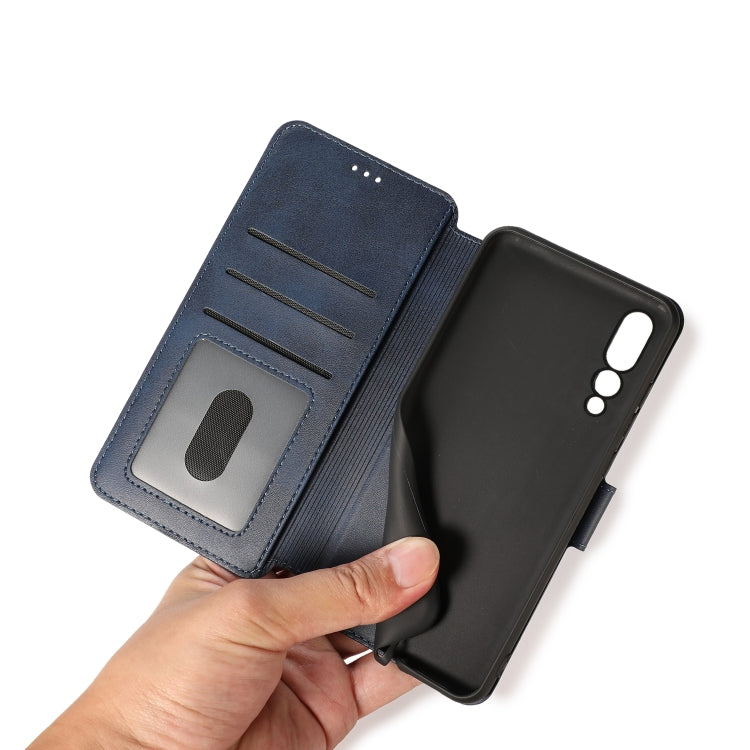 For Huawei P20 Pro Calf Texture Magnetic Buckle Horizontal Flip Leather Case with Holder & Card Slots & Wallet & Photo Frame