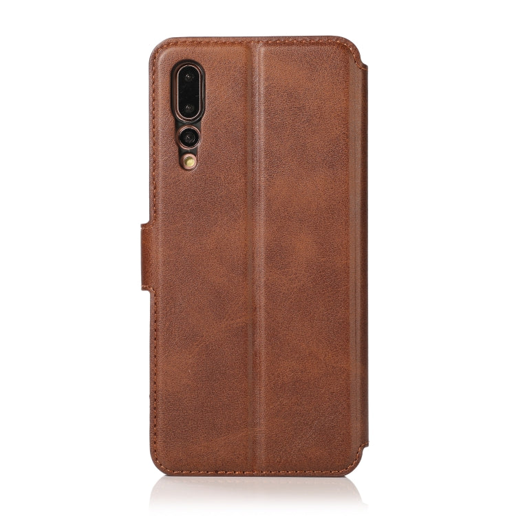 For Huawei P20 Pro Calf Texture Magnetic Buckle Horizontal Flip Leather Case with Holder & Card Slots & Wallet & Photo Frame