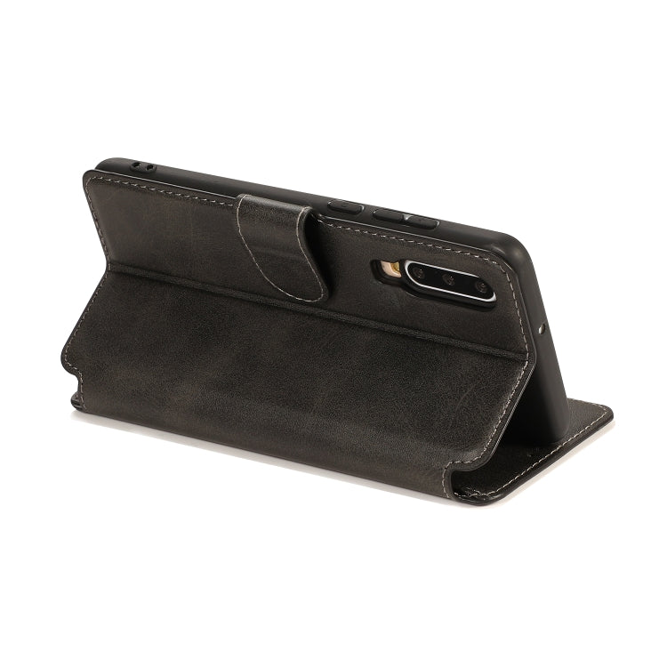 For Huawei P30 Calf Texture Magnetic Buckle Horizontal Flip Leather Case with Holder & Card Slots & Wallet & Photo Frame