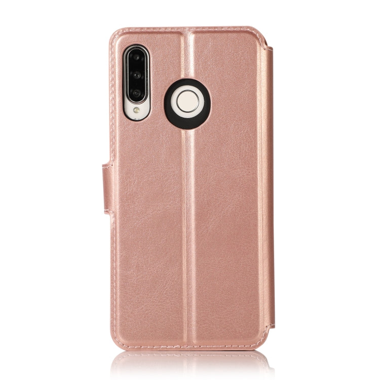 For Huawei P30 Lite Calf Texture Magnetic Buckle Horizontal Flip Leather Case with Holder & Card Slots & Wallet & Photo Frame