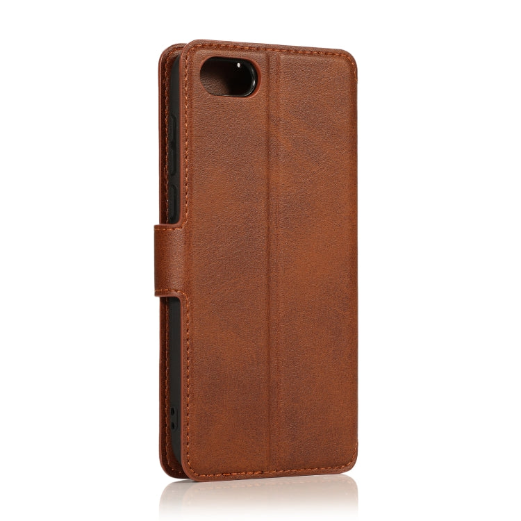 For Huawei Y5 2018 Calf Texture Magnetic Buckle Horizontal Flip Leather Case with Holder & Card Slots & Wallet & Photo Frame