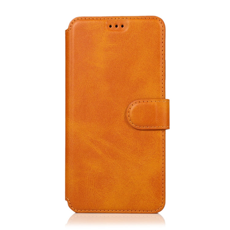 For Huawei Y7 2019 Calf Texture Magnetic Buckle Horizontal Flip Leather Case with Holder & Card Slots & Wallet & Photo Frame