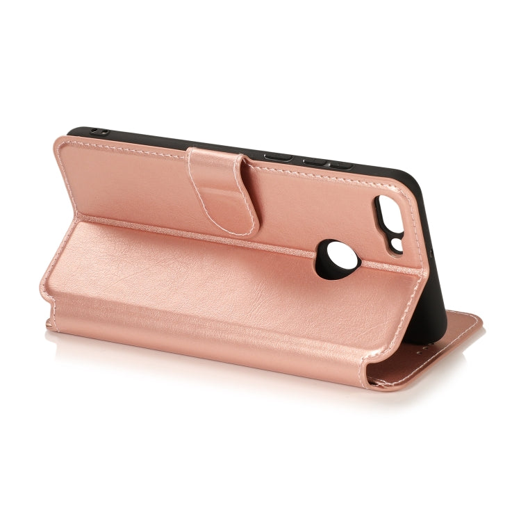 For Huawei Y9 2018 Calf Texture Magnetic Buckle Horizontal Flip Leather Case with Holder & Card Slots & Wallet & Photo Frame