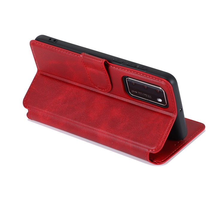 For Huawei P40 Calf Texture Magnetic Buckle Horizontal Flip Leather Case with Holder & Card Slots & Wallet & Photo Frame