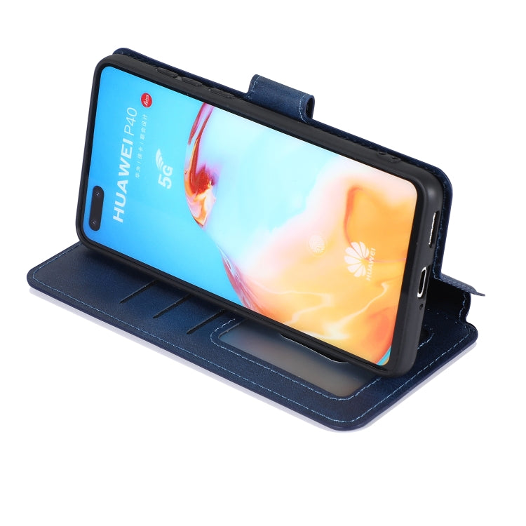 For Huawei P40 Calf Texture Magnetic Buckle Horizontal Flip Leather Case with Holder & Card Slots & Wallet & Photo Frame